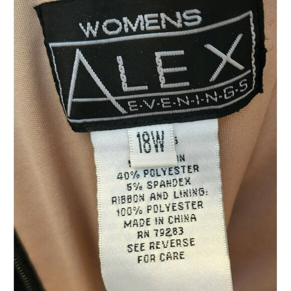 Alex Evenings Black Lace Dress - Picture 3 of 10